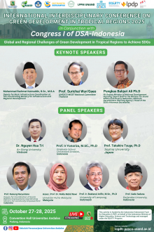 International Interdisciplinary Conference on Green Development in Tropical Regions (IICGDTR) 2025